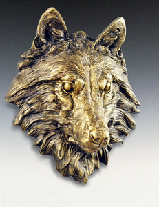 Escultura 3D de Bronce Pulido Personalizada, Adorno de Cabeza de León Dorado, Simplicidad y Potencia Cabeza de León Dorada con un Aspecto Regal - Product Image 6