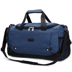 Sac de sport Oxford de haute qualité avec compartiment pour chaussures et poche humide, sac de voyage léger personnalisé à fermeture éclair pour hommes et femmes - Product Image 6