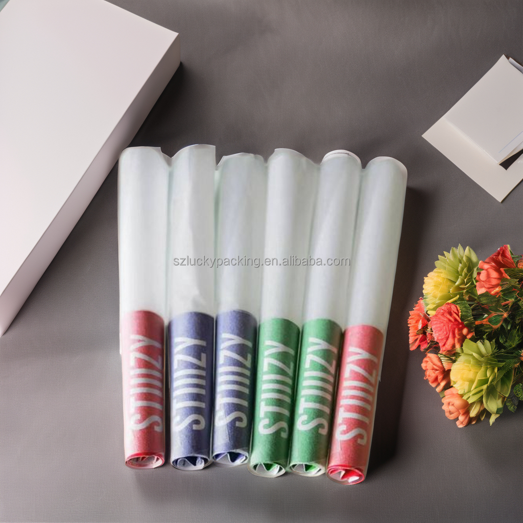 Custom Logo Printed 84mm 1 1/4 Size Premium Packaging Rice Paper Cones Virgin Pulp with PE Coating and Custom Tip Logo