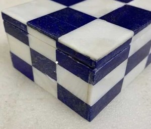 ANURAG HANDICRAFT Designer Marble Premium Decorative Storage Box Home Decor Office <b>Desk</b> Bathroom <b>Vanity</b> Jewelry Cosmetic - Product Image 4