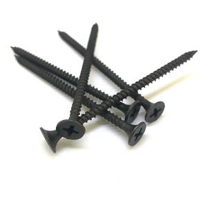 Vis autoperceuses pour plaques de plâtre, tête trompette, filetage fin, phosphate noir, 3,5 mm x 25 mm - Product Image 4