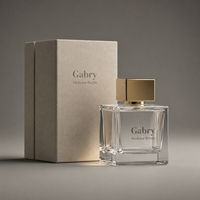 Flacon de parfum vide de luxe carré givré personnalisé avec atomiseur 30ml 100ml, flacon vide pour huile de parfum 50ml avec boîte