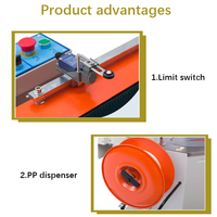 Ligne d'emballage de boîtes machine de cerclage semi-automatique de boîtes de carton scellant pour l'industrie alimentaire
