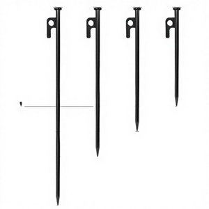 Modern Outdoor Thicker and Longer Ground Pegs <b>Tent</b> Camp Windproof Fixed Camping <b>Canopy</b> Beach Iron Pegs 20 30 40CM - Product Image 2