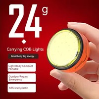 Petit porte-clés lampes de poche aimant rechargeable porte-clés lumière COB lumière LED étanche Portable Mini USB poche COB lampes de travail