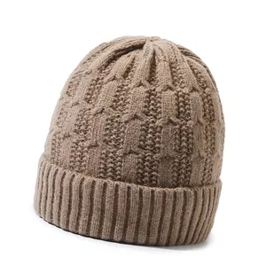 High Quality Winter Warm Knit Beanie Hat Cuffed Ribbed Skull Cap Beanie Cap Toboggan Hat