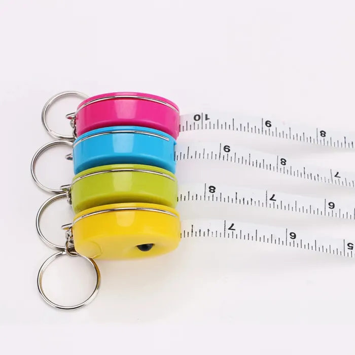 60-inch 1.5 Meter Soft Retractable Body Measuring Tape Pocket, Tailor Sewing Craft Cloth Tape Measure