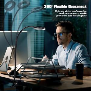 Lámpara de escritorio moderna con lupa-Ajustes de brillo ajustables, bombillas LED de bajo consumo, diseño minimalista para el espacio de trabajo - Product Image 4