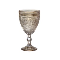 Gobelet à vin vintage rétro en verre gaufré exquis, 201-300 ml, pour mariage, fête et événements
