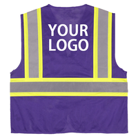 Gilet de sécurité réfléchissant haute visibilité pour travaux routiers, sécurité au travail, vêtements de sécurité au travail, logo personnalisé HongTu MH-29 Type 2