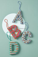 Idée cadeau voiture fait à la main 26 lettres A-z appliques patchs perles pendentifs accessoires