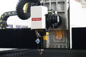DXTECH 30kw 2060 เครื่องตัดเลเซอร์ไฟเบอร์ CNC สแตนเลสแบบครอบคลุมเต็มรูปแบบกำลังสูง พร้อมแท่นเปลี่ยนวัสดุ - Product Image 2