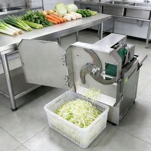 Picadora <span class=keywords><strong>de</strong></span> Verduras Eléctrica Comercial <span class=keywords><strong>de</strong></span> Acero Inoxidable, Multifuncional, para Picar Chile, Cebolla, Perejil y Repollo - Product Image 1