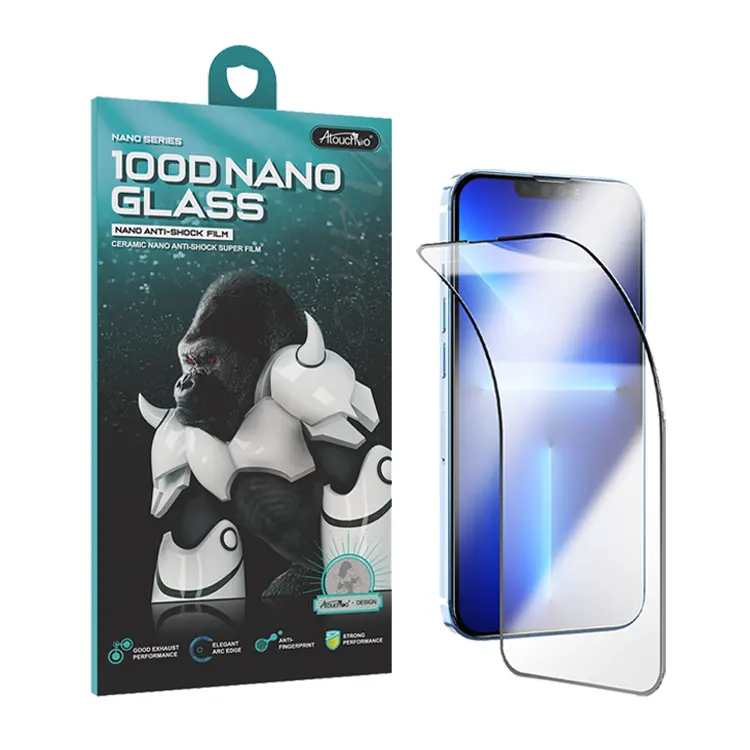 Пакет ATB HD сотовый телефон Гибкая 100D керамическая закаленная нано-стеклянная Защитная пленка для экрана для Iphone 14 серии
