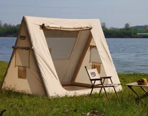 Barraca de acampamento com feixe de ar Ginloe para 4 homens barraca de ar inflável grande