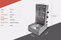 CY-70 machine de shawarma rotative électrique de rôtisserie commerciale machine de shawarma du Moyen-Orient de shawarma turc à vendre