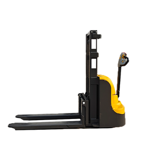 Elevador de palés eléctrico de pie Apilador semi eléctrico de nueva condición para uso de restaurante minorista Carretillas elevadoras eléctricas de accionamiento - Product Image 5