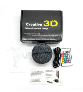 <span class=keywords><strong>Lampada</strong></span> da tavolo 3D Halloween illusione che cambia colore decorativo luci notturne a LED incrinato base per la festa in camera dei <span class=keywords><strong>bambini</strong></span> arte vacanza - Product Image 4