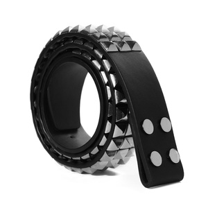 Stock removibile cintura in pelle borchiata in vera pelle <span class=keywords><strong>cinture</strong></span> con <span class=keywords><strong>borchie</strong></span> <span class=keywords><strong>per</strong></span> gli uomini - Product Image 2