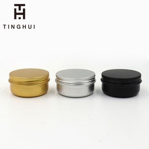 Pot en aluminium vide pour crème, baume à lèvres et cosmétiques, avec couvercle, disponible en 5g, 10g, 15g, 20g, 30g, 50g, 100g, coloris Argent, Or, Noir Mat - Product Image 1