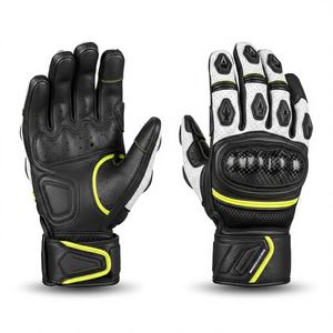 Guantes Profesionales de Cuero para Motociclismo, Simulación, Aprobados por SFI, con Protección y Agarre, Pantalla Táctil, para Ciclismo y Deportes - Product Image 1