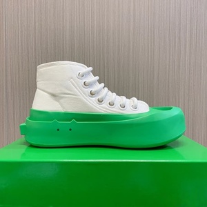 Chaussures de créateur tendance 2026, baskets montantes en toile de luxe respirantes, résistantes à l'usure, à blocs de couleur et à forme irrégulière - Product Image 2