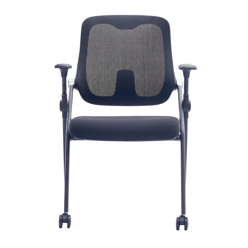 Factory direct training chair with folded and wheel for training room meet room conference room