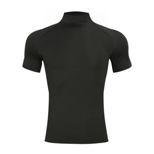 1 pièce T-shirts de sport pour hommes et garçons, à séchage rapide, col montant, pour la course, le basketball et le jogging - Product Image 4