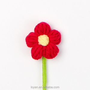 Flor Artificial <span class=keywords><strong>de</strong></span> <span class=keywords><strong>Ganchillo</strong></span> Hecha a Mano <span class=keywords><strong>de</strong></span> 4 cm, Pequeño Ramillete <span class=keywords><strong>de</strong></span> <span class=keywords><strong>Flores</strong></span>, Decoración para Bodas y Hogar - Product Image 4