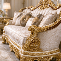 Ensemble de canapés en tissu velours, fauteuils, meubles, buffet, pour salon et maison