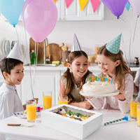 Boîte à gâteaux en gros, design recyclable, pour pâtisseries et desserts, qualité alimentaire, avec fenêtre
