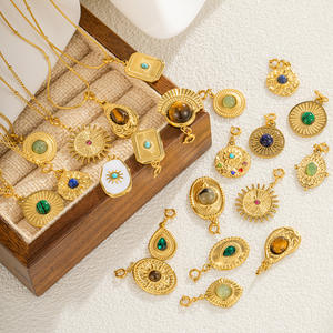 Nuevo Colgante de Acero Inoxidable con Cruz y Trébol de la Suerte, Chapado en Oro de 18K, Bonito y Resistente a la Decoloración, para Collar de Mujer, DIY y Fiestas - Product Image 3