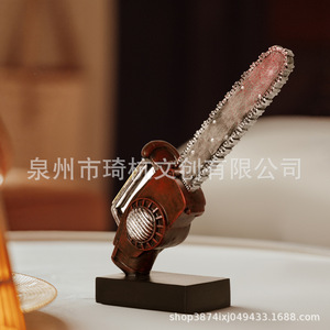 Motosierra Simulada de Resina, Adorno Artístico para Decoración del Hogar, para Sala de Estar, Dormitorio, Entrada - Product Image 5