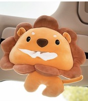 T-4391 Offre Spéciale Housse de Boîte à Mouchoirs Créative en Peluche en Forme d'Animal pour Intérieur de Voiture