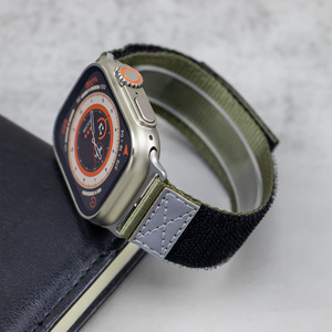 Correa deportiva trenzada de nailon para <span class=keywords><strong>Apple</strong></span> <span class=keywords><strong>Watch</strong></span>, Correa deportiva de lujo de 42mm, 45mm y 49mm, Correa deportiva táctica para IWatch Series 6 5 4 SE - Product Image 4