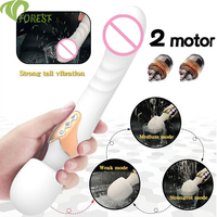 Individuelles Logo Dual-Motor 10-Gang Vibrator Wasserdicht USB-Aufladbar Geräuscharm für Weibliche Masturbation Klitorale Stimulation