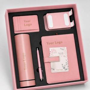 Custom Logo School Students <b>Gift</b> Set Luxury Business <b>Gift</b> Box Vacuum Tumbler PU Leather Notebook Ballpoint Pen Giveaway <b>Gift</b> - Product Image 2