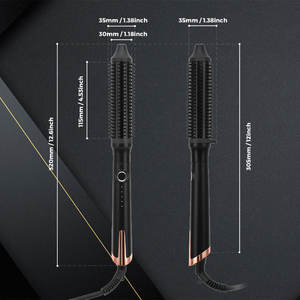 <span class=keywords><strong>Brosse</strong></span> chauffante en céramique volumisante électrique pour cheveux et lissage avec technologie PTC, boucleur portable de 30 mm, 4 réglages de température - Product Image 6