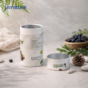 Customized Eco Friendly Dried Fruit Powder Cylinder Packaging Box Cookie Candy Craft Cardboard Food Grade Paper Tubes - Product Image 2