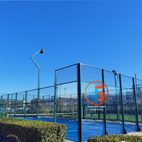 Vente chaude intérieur Standard Padel Tennis Courts 20*10m Panoramique Paddle court de tennis Couverture Sports de plein air Champs Fabricant