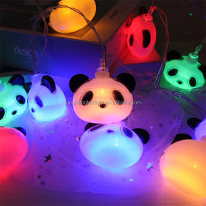 Mignon Unique <span class=keywords><strong>Lune</strong></span> Étoile Licorne Alimenté Par Batterie Intérieur Pvc Silicone Led Lampe Bébé Nuit Enfants panda Décor guirlande lumineuse - Product Image 6