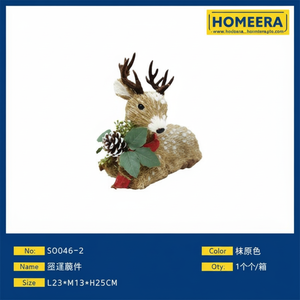 Ornamento di renna di natale all'ingrosso dimensioni personalizzate L25xW13xH25CM 16 pezzi Per scatola di decorazioni Per feste giocattolo - Product Image 1