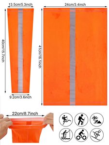 FQC Bandana de sécurité réfléchissant et Protection UV Sangle réfléchissante Manchons de bras Manchon de bras de refroidissement Masque facial respirant - Product Image 5