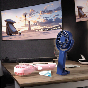 Wholesale Private Model Holding a Fan. Popular USB Desktop <b>Folding</b> High-power Small Fan for Outdoor Portability. Gift. - Product Image 2