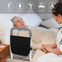 Barre de soutien médical pour lit, pour personnes âgées, en aluminium, design réglable, sac de rangement gratuit, fixation, fournitures thérapeutiques
