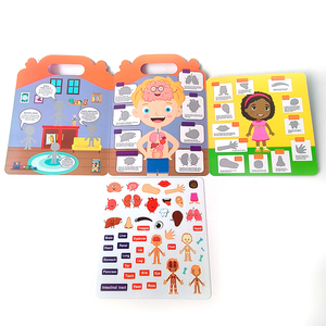 Giocattolo educativo <span class=keywords><strong>per</strong></span> bambini bambini occupato libro di educazione genitoriale bambini pratica abilità formazione libro adesivo - Product Image 3
