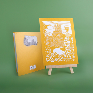 Tùy chỉnh thiết kế mới Laser Cut handmade Châu Âu xây dựng 3D Pop Up thẻ - Product Image 2