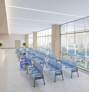 Silla de Espera para Hospitales, Sillón para Aeropuertos, Banco de Asientos para Salas de Espera, Silla de 3 Plazas para Hospitales y Clínicas con Reposabrazos Altos - Product Image 3