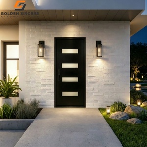 Porte extérieure commerciale moderne GS, porte d'entrée moderne en aluminium pour appartement - Product Image 1