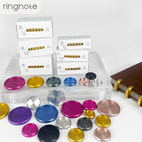 Anneaux de reliure RINGNOTE en aluminium de 32 mm (1,25 pouce) avec trous champignon pour agenda et journal - Lot de 11